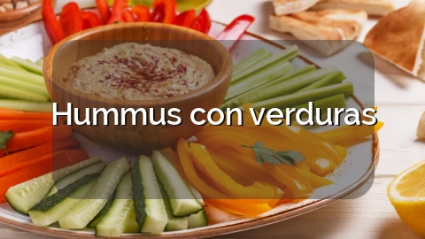 Hummus con verduras