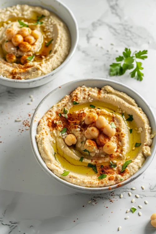 elaboración Hummus casero con garbanzos de bote