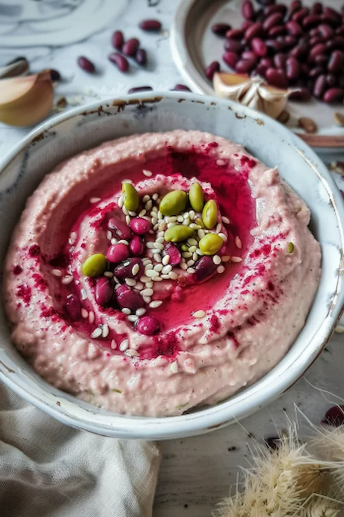 elaboración Hummus de alubias rojas