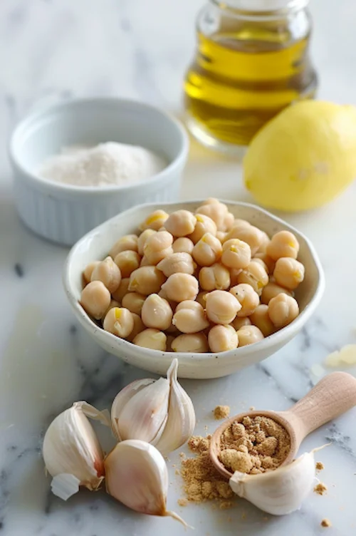 ingredientes Hummus casero con garbanzos de bote