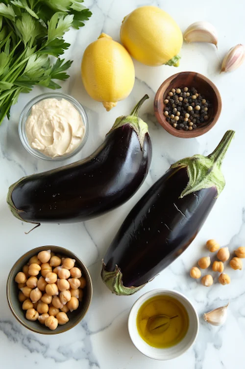 ingredientes Hummus de berenjena: receta para Thermomix