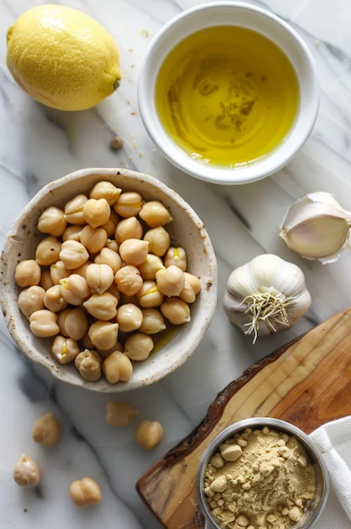 ingredientes hummus de garbanzos: receta en Thermomix