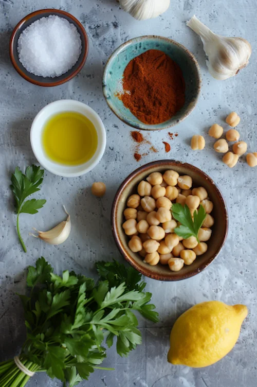 ingredientes Hummus sin tahini (tahina)