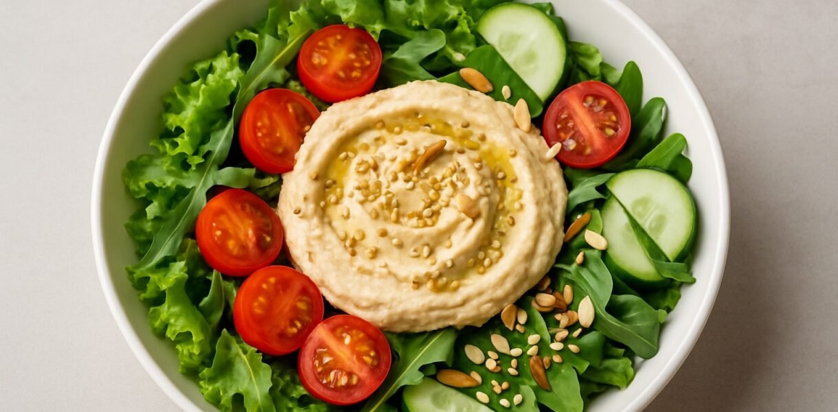 Ensalada con Hummus