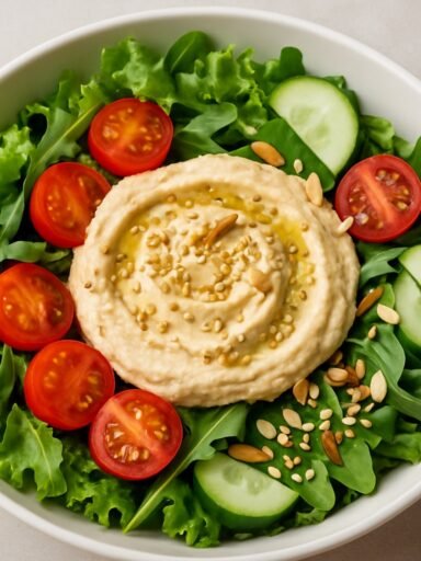 Ensalada con Hummus