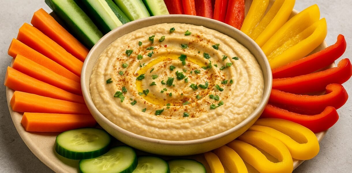 Hummus con Verduras 🥒 Hummus con Verduras