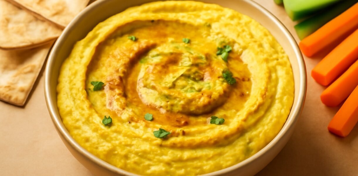Hummus de curry