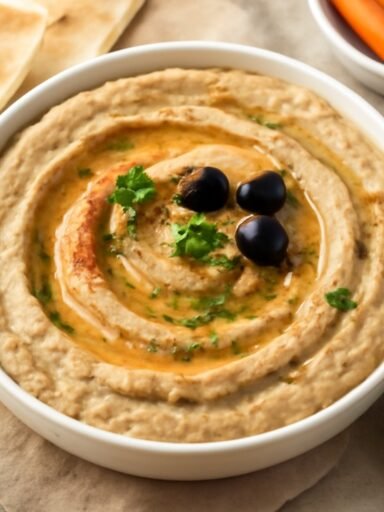 Mutabal Hummus de berenjena