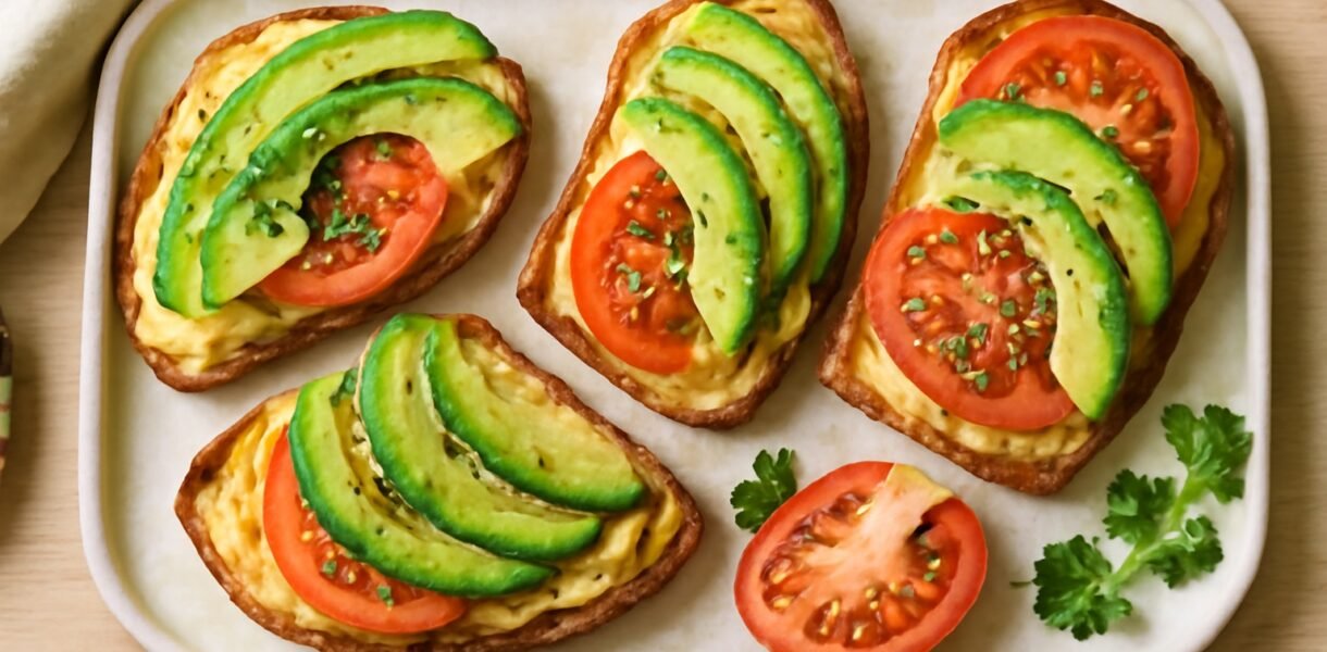 Tostadas con Hummus, Aguacate y Tomate 🥑🍅 Tostadas con Hummus, Aguacate y Tomate