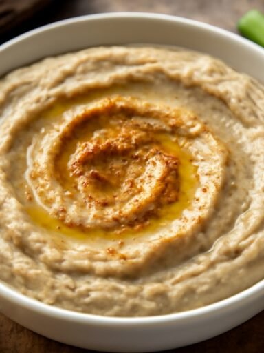 hummus de berenjena sin tahini