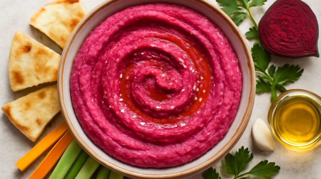 hummus de remolacha