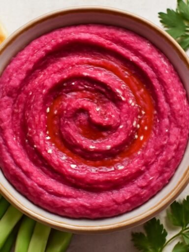 hummus de remolacha