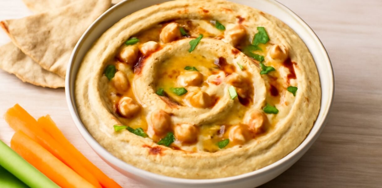 hummus ocn garbanzos de bote