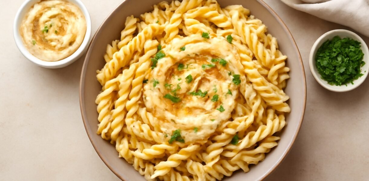 pasta con hummus