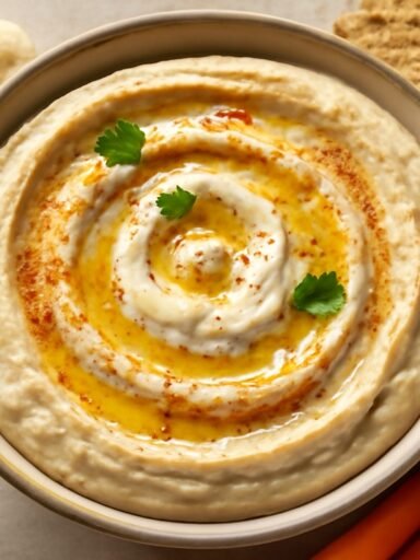hummus con yogur griego