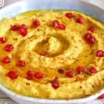 Delicioso hummus de berenjena asada